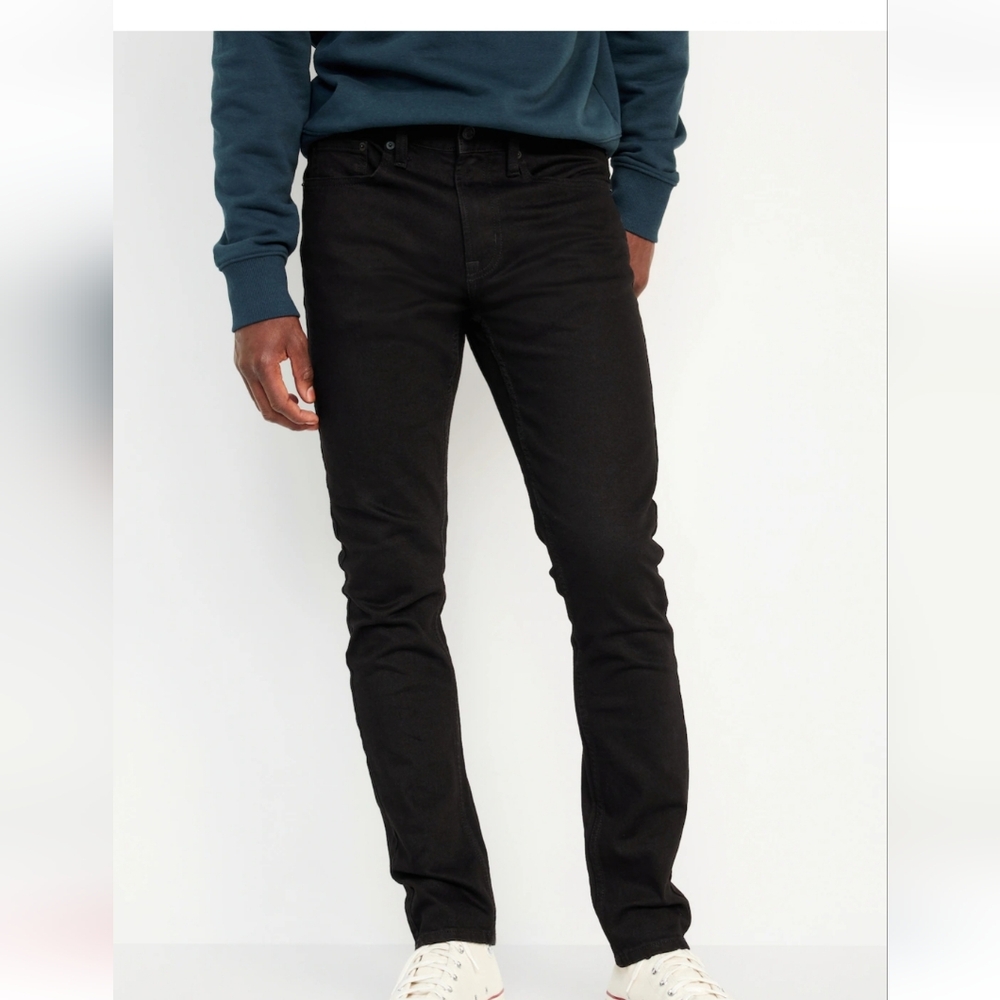 OLD NAVY Slim Taper Built in Flex Black Jeans 31" x 30"